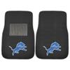 FANMATS - 20600 NFL - Detroit Lions Embroidered Car Mat Set - 2 Pieces 17"x25.5" view 1