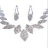 CharmingBridal Necklace Earrings Leaves Wedding Bridesmaid Jewelry Sets J16 view 1