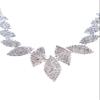 CharmingBridal Necklace Earrings Leaves Wedding Bridesmaid Jewelry Sets J16 view 3