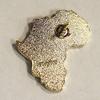African American Continent Metal Cutout Lapel Pin, Red, Black, Green 1" x 1", Butterfly Clasp" view 4