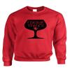 ALLNTRENDS Adult Crewneck That's What I Do I Drink and Know Things Wine Glass (XL, Red)