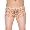 JAXFSTK Men's Checker Boxer Underwear Gay Cut Square Pants Male Bluge Pouch Trunk Bodywear Yellow XL view 1
