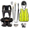Fusion Climb Pro Backyard FK-A-HLTCHVG-28 Carabineer Helmet Vest Gloves Bundle, Black view 1