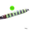 4pcs Fish WOW! 100g Fishing Vertical Metal Speed jig 3.5oz Knife Jig with Two Assist Hooks - Silver Glow view 3