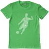 Threadrock Big Boys' Soccer Player Typography Youth T-Shirt S Grass Green view 1
