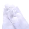 Pettigirl Baby Girl Handmade Knee-Length Stretch Socks with Pom Decoration, White, 1 year view 2