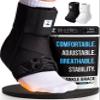 Reinforced Lace Up Ankle Brace for Men & Women, Sprained Ankle Support Wrap view 1