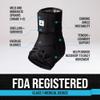 Reinforced Lace Up Ankle Brace for Men & Women, Sprained Ankle Support Wrap view 4