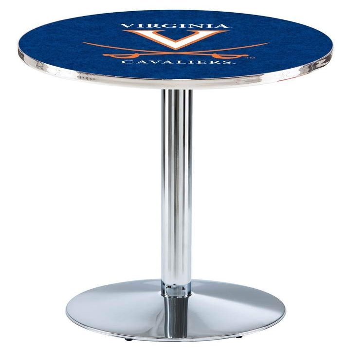 Holland Bar Stool Co. L214-42" Chrome Virginia Pub Table with 36" Dia. top