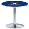 Holland Bar Stool Co. L214-42" Chrome Virginia Pub Table with 36" Dia. top view 1