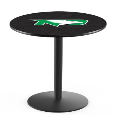 Holland Bar Stool Co. L214-42" Black Wrinkle North Dakota Pub Table with 36" Dia. top
