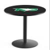 Holland Bar Stool Co. L214-42" Black Wrinkle North Dakota Pub Table with 36" Dia. top view 1