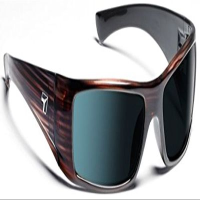 7eye by Panoptx Shaun | Wind Blocking Sunglasses - Mahogany, Polarized Gray Lenses