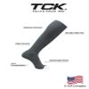 TCK Prosport Performance Tube Socks (Graphite, Small) view 3