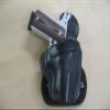 Azula All Leather Molded Paddle Holster for Smith & Wesson S&W 1911 Compact OWB CCW Black RH view 1