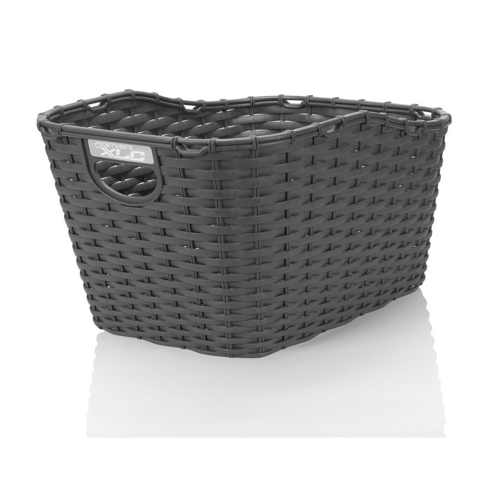 XLC Unisex  Adult's BA-B07 Polyrattan Basket, Charcoal, Standard Size