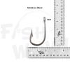 10pcs Fish WOW! Swordfish Hook Big Game Southern Stainless Steel Tuna Hooks - Size 12/0 view 2