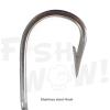 10pcs Fish WOW! Swordfish Hook Big Game Southern Stainless Steel Tuna Hooks - Size 12/0 view 3
