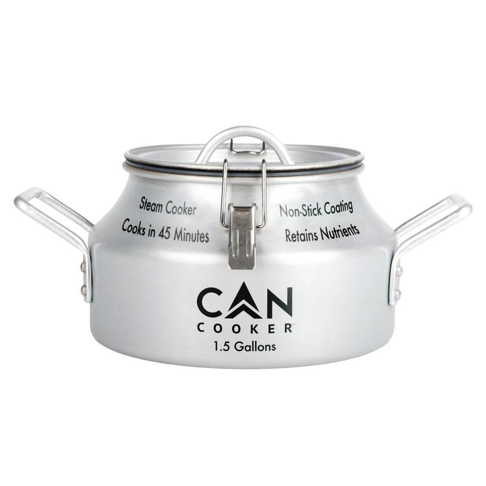 CanCooker Companion 1.5 Gallon Convection Steam Cooker for Home and Camping | Silver (G15-2016)