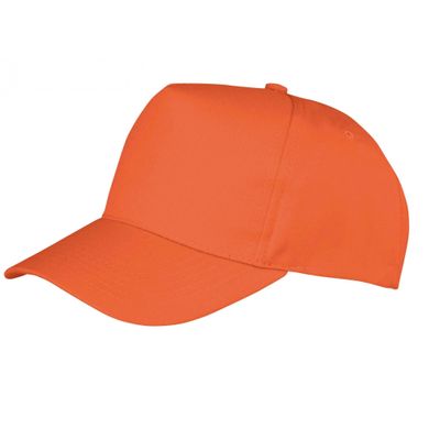 Result Headwear Childrens/Kids Boston 65/35 Polycotton Cap (One Size) (Orange)