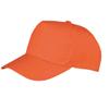 Result Headwear Childrens/Kids Boston 65/35 Polycotton Cap (One Size) (Orange) view 1