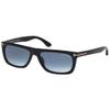 Tom Ford Rectangular Sunglasses TF513 Morgan 01W Black 57mm FT0513 view 1