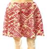 Wayf Women's Small Floral Paisley A-Line Skirt Red S view 1