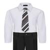 Boy's Dress Shirt & Tie - White, 5 view 2