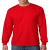 Gildan Men's G2400 Ultra Cotton Jersey Long Sleeve Tee, Red, Medium view 1