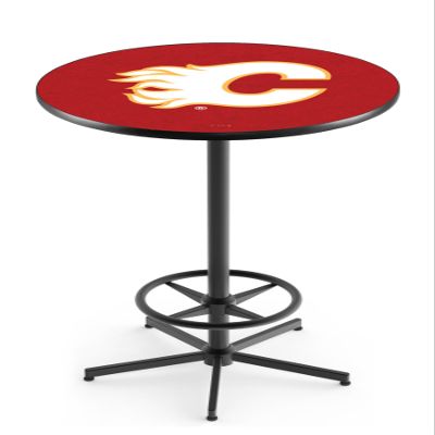 Holland Bar Stool Co. L216-42" Black Calgary Flames Pub Table