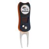 Team Golf NFL Denver Broncos Retractable Divot Tool with Double-Sided Magnetic Ball Marker, Features Patented Single Prong Design, Causes Less Damage to Greens view 1