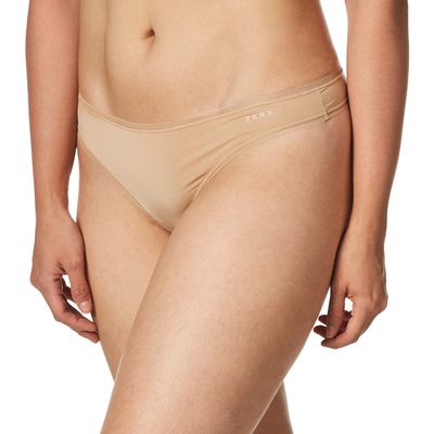 DKNY Women's Litewear Low Rise Thong, Dark Navy Glow, Large