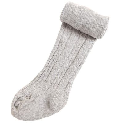Ding-dong Baby Kid Girl Cotton Tights(Style 1,Grey,2-4T)