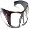 7eye by Panoptx Shaun | Wind Blocking Sunglasses - Mahogany, Clear Lenses view 1