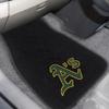 FANMATS 20572 Oakland Athletics 2-Piece Embroidered Team Logo Car Mat Set, Front Row Automotive Floor Mats view 2