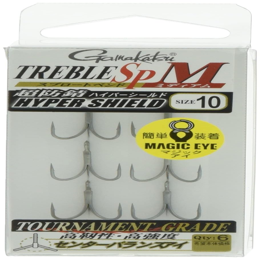 Gamakatsu Treble Hook Rose Treble SP-M (Hyper Shield) #10