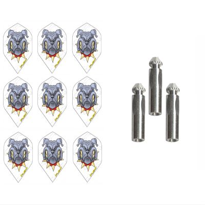 iFlight Ruthless 3 Sets of Standard Dart Flights Plus 1 Set of 3 Aluminum Dart Flight Protectors (Bulldog)