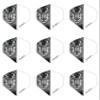 iFlight Ruthless 3 Sets of Standard Dart Flights Plus 1 Set of 3 Aluminum Dart Flight Protectors (Tiger) view 2