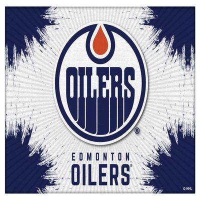 Edmonton Oilers 24" x 32" Officially Licensed Logo Canvas by the Holland Bar Stool Co.