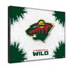 Minnesota Wild 15" x 20" Officially Licensed Logo Canvas by the Holland Bar Stool Co. view 2