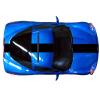 Clausen's World Single 12 Inch Center Vinyl Rally Racing Stripes, Fits Chevy Corvette C6 Stingray, Black Matte view 1