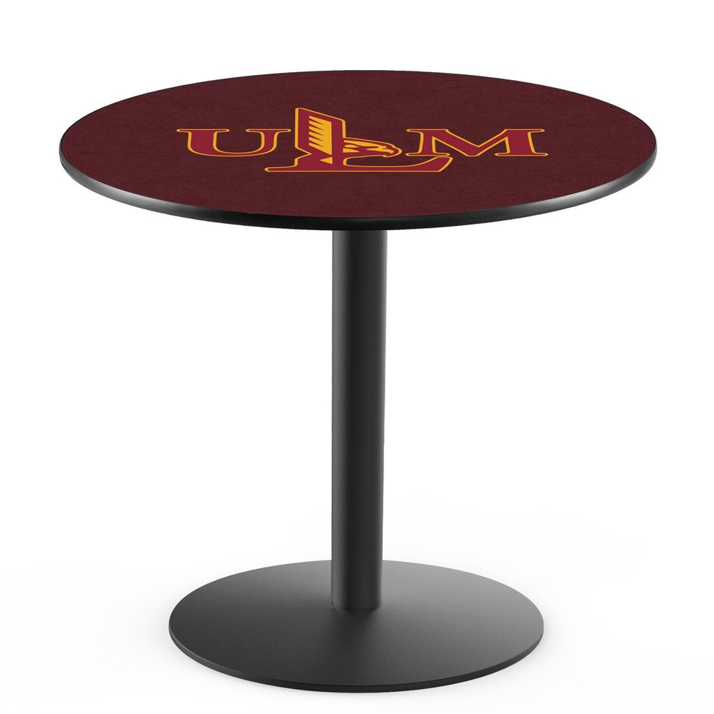 Holland Bar Stool Co. L214-36" Black Wrinkle Louisiana-Monroe Pub Table with 36" Dia. top