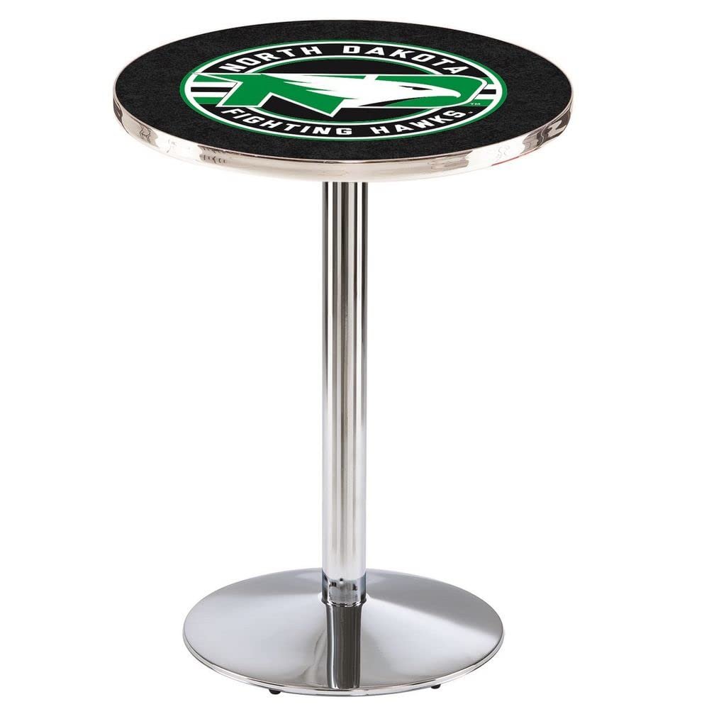 Holland Bar Stool Co. L214-42" Chrome North Dakota Pub Table with 36" Dia. top