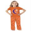 Cheekie Peach NCAA Clemson Tigers Girls Infant Moon Pajama Set, 3-6 Months, Orange view 1