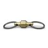 PROMETHEUS LIGHTS: Kappa Quick Release Keychain. Holds up to 10 lbs, Pull to Detatch, Push to Attach, Easy, Secure. Made in USA (Brass) view 1