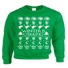 ALLNTRENDS Adult Crewneck Winter is Coming Ugly Christmas Sweater Holiday (XL, Irish Green) view 1
