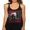 ALLNTRENDS Women's Tank Top Let It Snow Ugly Christmas Sweater (S, Vintage Black) view 1