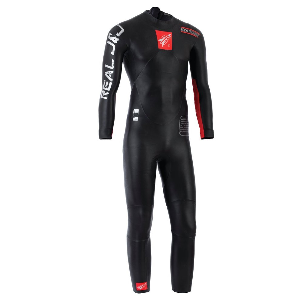 Rocket Science Sports Real J&J Wetsuit Men's Long Sleeve MAGLOCK Reverse Zipper - Black - S