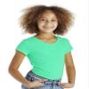 Cutie Patootie - Girls - Solid V-Neck Tee - 6/6X - Emerald view 1
