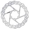 Galfer Wave Route Brake Disc for Bicycle, Man, Men, Disco Wave Ruta, silver, 140 mm view 1